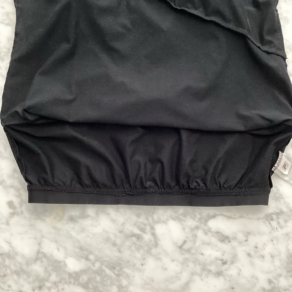Fila Black Tank With Ruffled Front and Racer Back - Picture 6 of 9